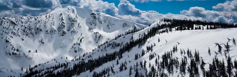 Backcountry skiers enjoy the Stevens Peak area near Lookout Pass in mid April, 2011 (Bob Drzymkowski )