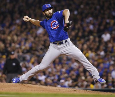Chicago Cubs starting pitcher Jake Arrieta outdueled Dodgers’ co-aces Zack Greinke and Clayton Kershaw to win the National League’s Cy Young Award.