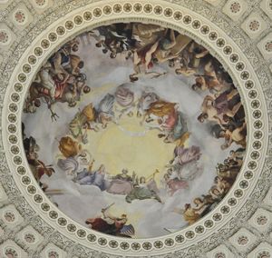 The Apotheois of Washington, a fresco on the ceiling of the U.S. Capitol Rotunda (Jim Camden)