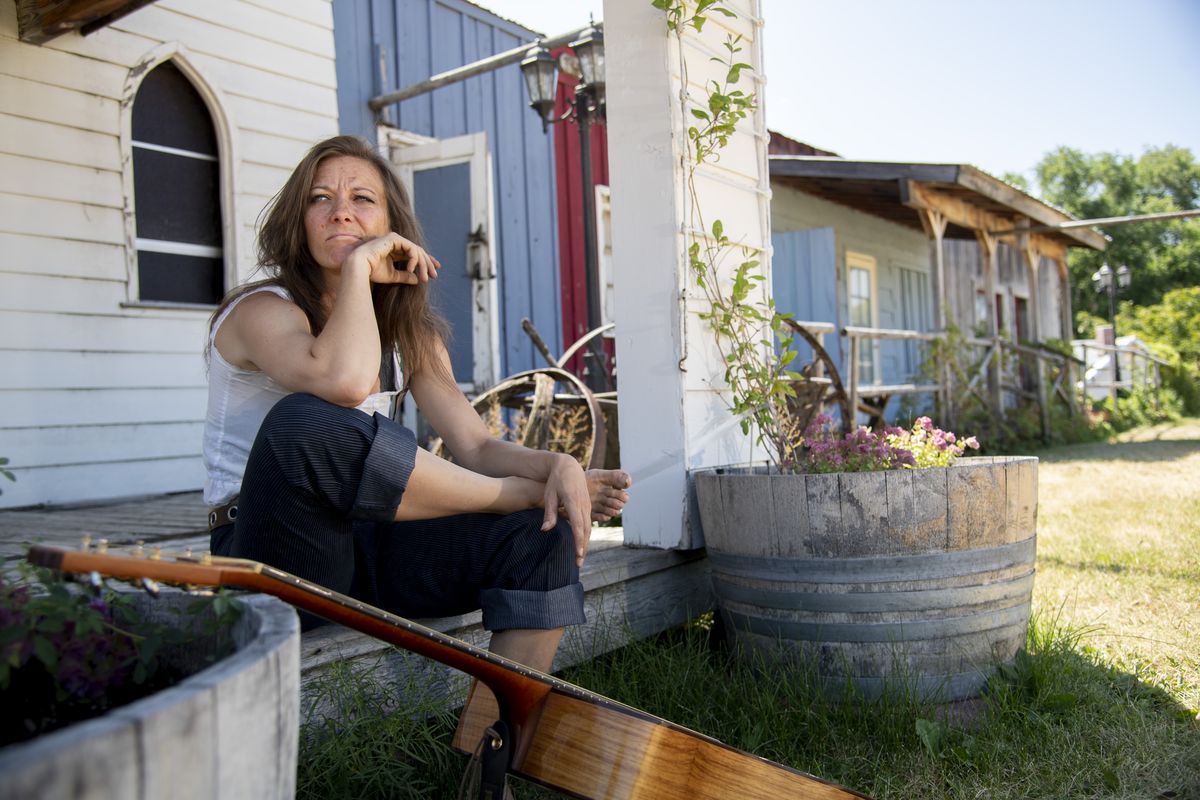 Singer-songwriter Olivia Brownlee sits for a photo at Rockin