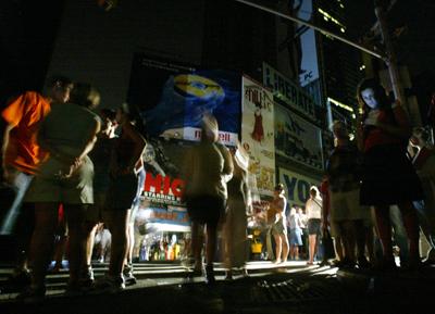 New Yorkers gather in Times Square in midtown Manhattan during a blackout Aug. 14, 2003. (File Associated Press / The Spokesman-Review)