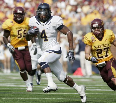 California tailback Jahvid Best rushed for five touchdowns Saturday.  (Associated Press / The Spokesman-Review)
