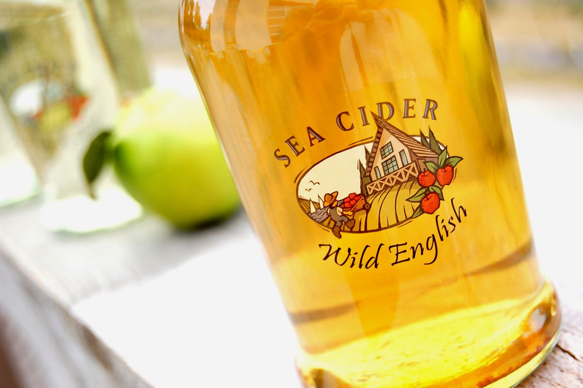 The ultra-dry, earthy Wild English is one of several sparkling alcoholic apple ciders made by Sea Cider Farm. (The Spokesman-Review)