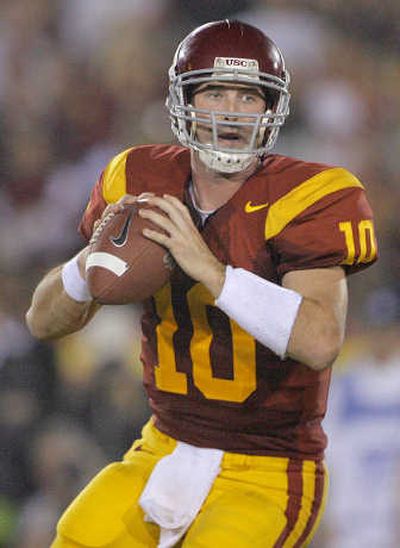 
John David Booty is back to lead the offense of the highly touted Southern California Trojans. Associated Press
 (Associated Press / The Spokesman-Review)