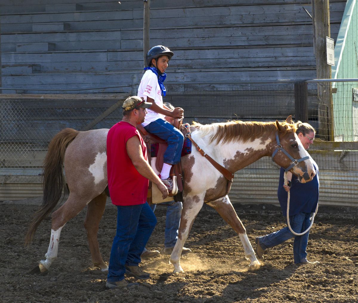 The Rascal Rodeo lands at Kootenai County Fairgrounds on Saturday. (Associated Press)