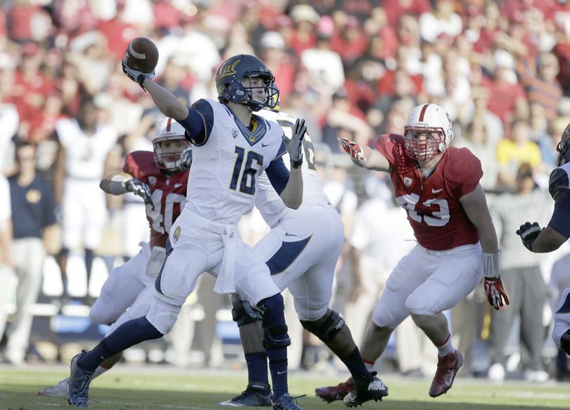 Cal has their own passing star in quarterback Jared Goff, who ranks fifth nationally in passing efficiency. (Associated Press)