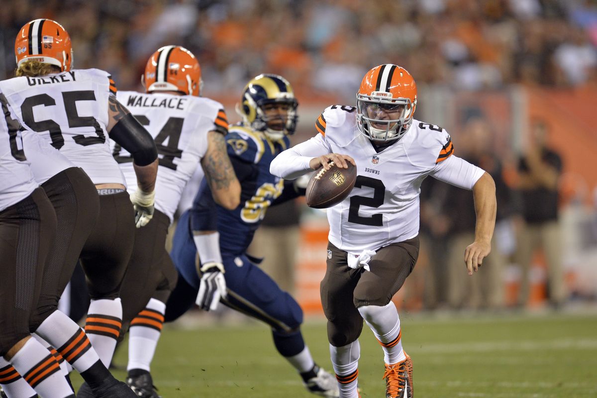 Columnist Norman Chad selects Johnny Manziel’s Cleveland Browns and St. Louis as his Teams of Destiny. (Associated Press)