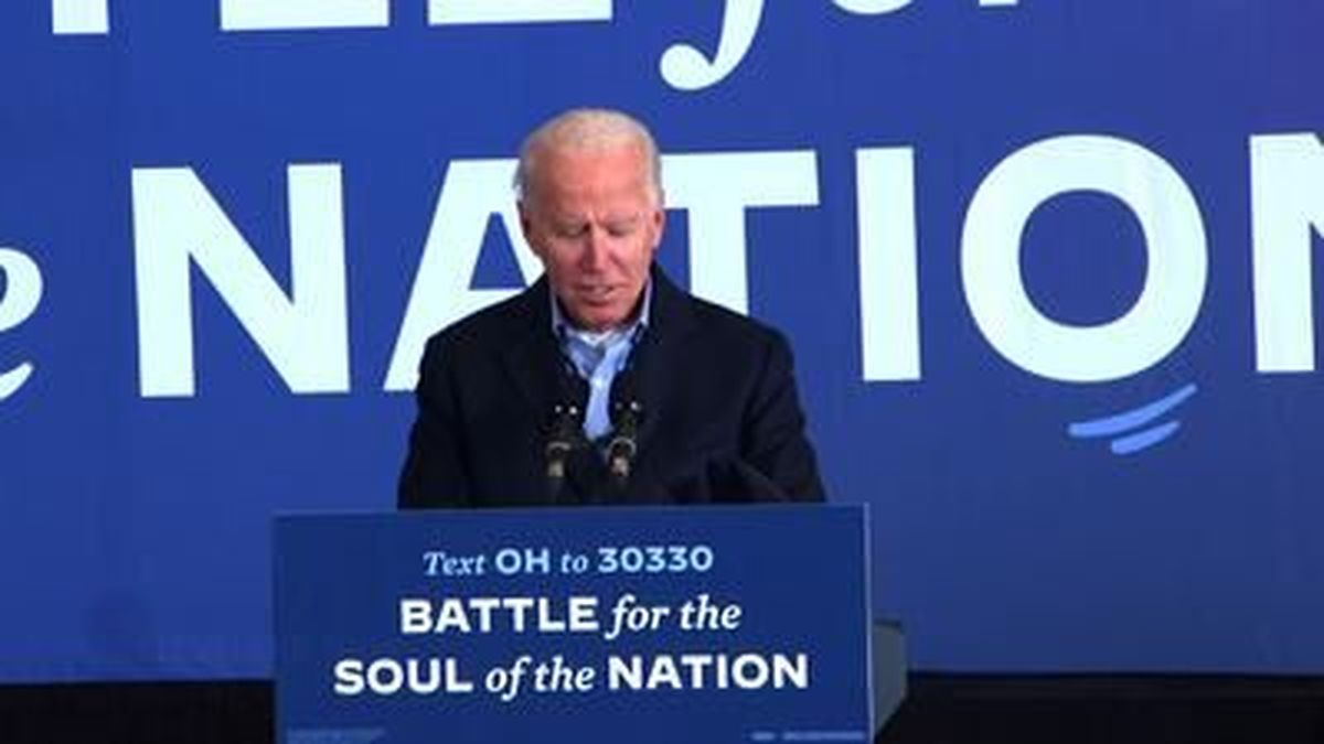 Joe Biden slammed president Donald Trump over Trump
