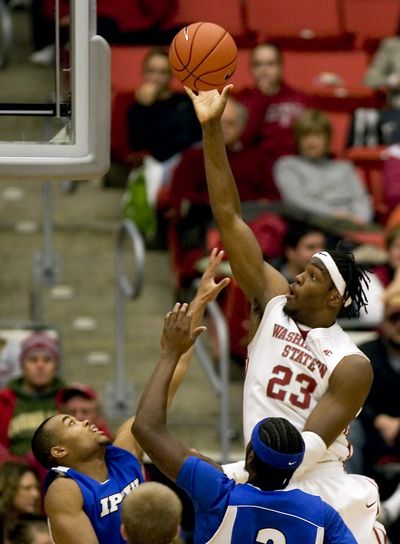 WSU forward DeAngelo Casto is looking forward to his first official game at McCarthey Athletic Center. (Associated Press)