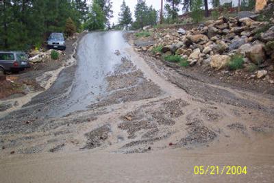 
A public meeting Wednesday will discuss drainage issues in the Beverly Hills neighborhood. This photo was taken at the corner of Center and Beverly.
 (Courtesy of City of Spokane Valley / The Spokesman-Review)