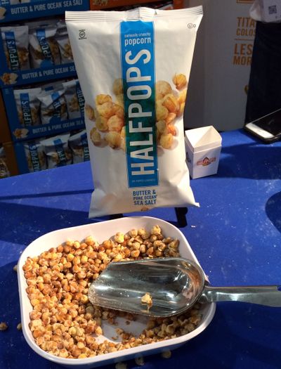 HalfPops, which are half-popped kernels made by a company based in Bellevue, Wash., were on display at this week’s 61st annual Fancy Food Show in New York. (Associated Press)