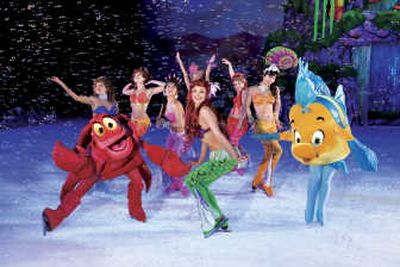 
Ariel, her fin-clad sisters and other friends will be skating Wednesday through Suday at the Arena.Photos courtesy of Feld Entertainment
 (Photos courtesy of Feld Entertainment / The Spokesman-Review)
