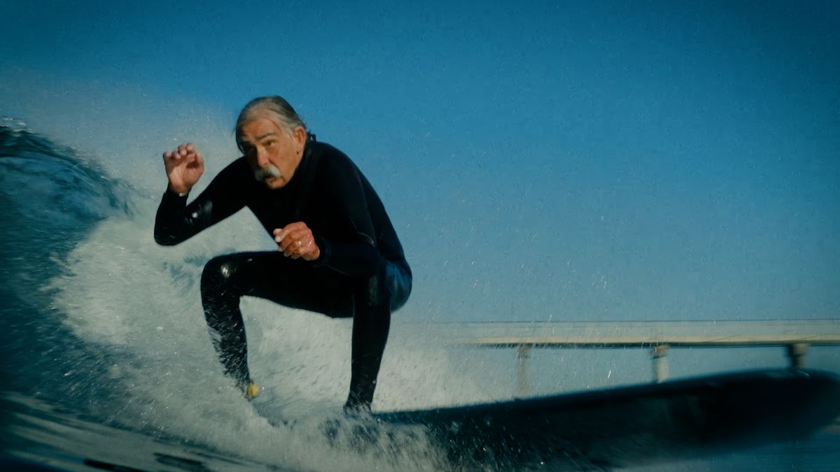 “To Be Frank” is an 11-minute film on Frank Paine, a 73-year-old surfer. The film is part of the Banff Mountain Film Festival on screen this weekend at the Fox.  (Courtesy of Anna Wilder Burns)