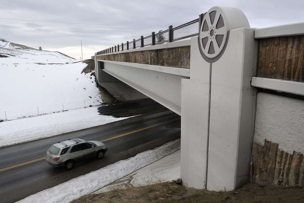 This overpass at Piper and Fairview was built in 2007 as part of the North Spokane Corridor freeway project. (Dan Pelle / The Spokesman-Review)