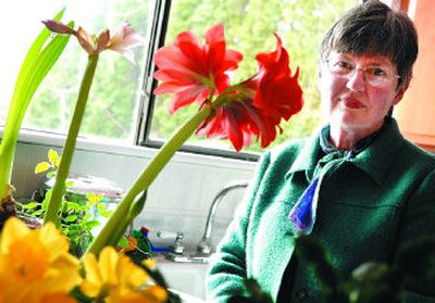 
Besides the Eucharist at church, Carolyn Terry also finds God in her background – in the flowers, birds, plants and everything she sees in nature. This is what she and others call 