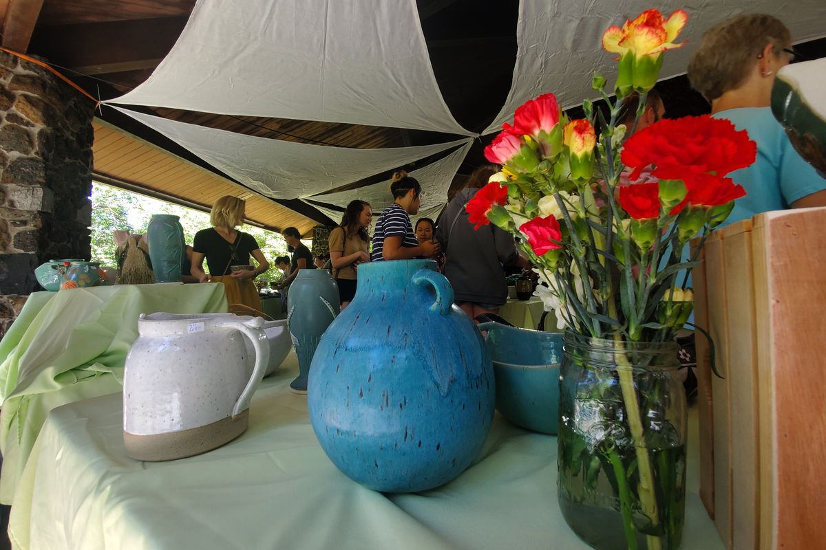 Artists at the Urban Art Co-op crafted nearly 2,000 bowls for the annual Scoops and Bowls event at Manito Park in Spokane on July 17, 2021. (Spokesman-Review photo archives)