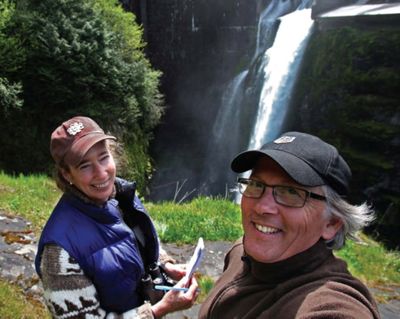 Lynda Mapes and Steve Ringman of The Seattle Times teamed up to tell the story of the largest dam removal ever. Glines Canyon Dam was still intact as Steve one-handed this shot taken in spring , 2011.
(Mountaineers Books - Braided River - Skipstone)
