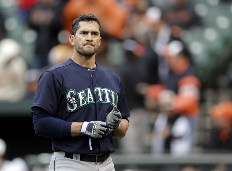 Justin Ruggiano reacts after his bases- loaded strikeout to end the top of the 7th. (Associated Press)