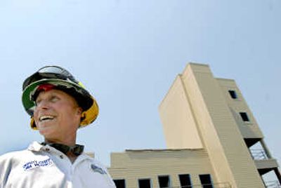 
Coeur d'Alene Deputy Fire Chief Jim Washko said Wednesday he is very pleased with the firefighters' training facility, including this five-story tower. 
 (Kathy Plonka / The Spokesman-Review)