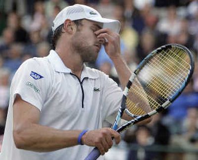
The disappointment is obvious for Andy Roddick en route to a five-set loss to Richard Gasquet.Associated Press
 (Associated Press / The Spokesman-Review)