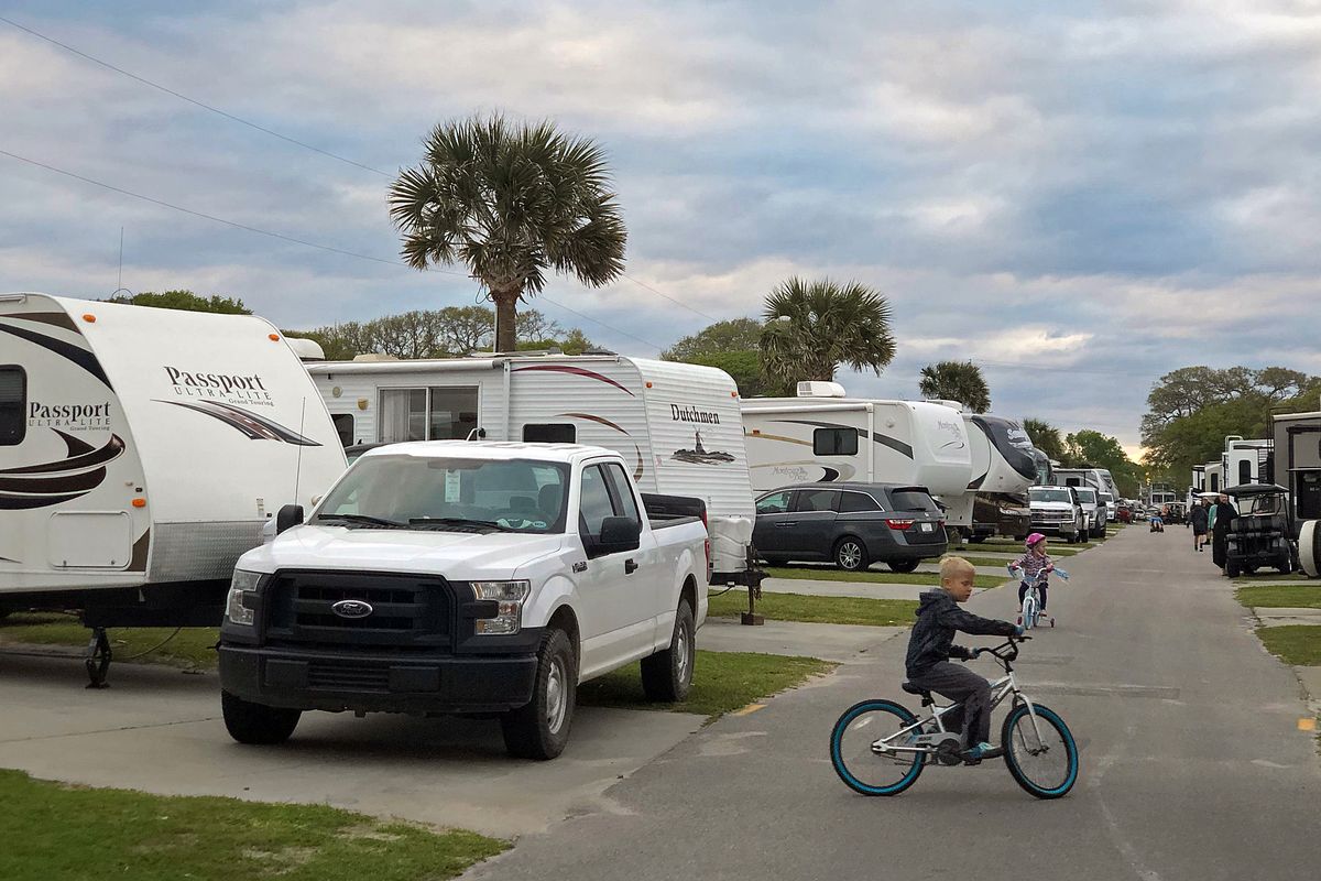 The 800-plus space Ocean Lakes Family Campground in Myrtle Beach, S.C., is massive. (John Nelson)