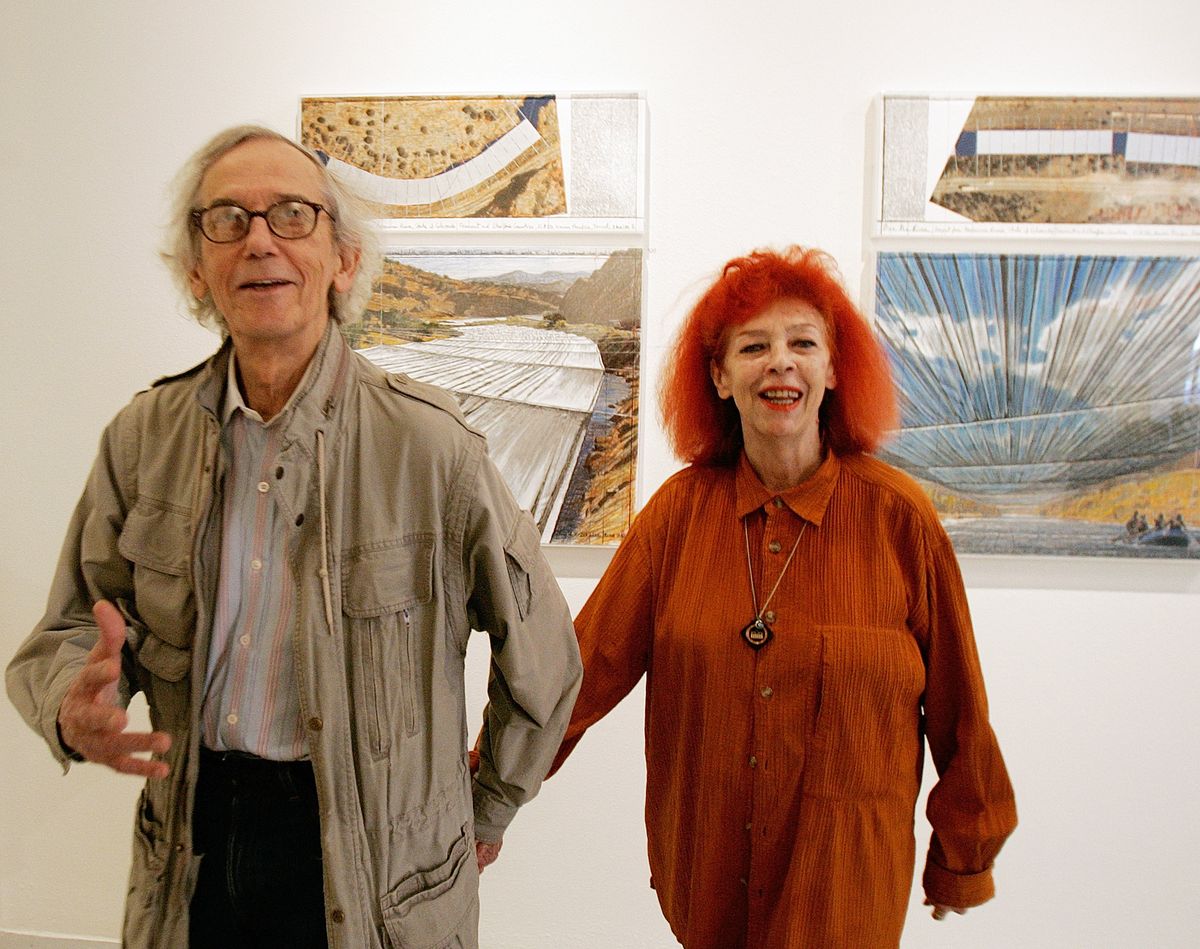 Artists Christo and Jeanne-Claude (Ed Andrieski / The Spokesman-Review)