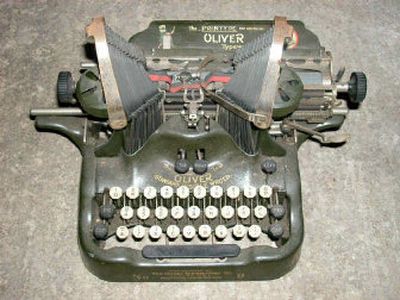A No. 9 Oliver three-bank keyboard typewriter is worth about $100 to a collector.
(The Spokesman-Review)