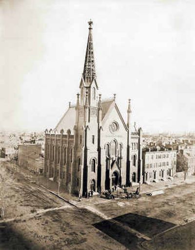 
This photograph, provided by the Calvary Baptist Church in Washington, was taken in 1865 by Civil War photographer Matthew Brady, and was used recently to create a replica of the building's steeple. The original spire was damaged by a 1913 tornado. 
 (Associated Press / The Spokesman-Review)