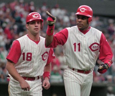 Barry Larkin (11) was the National League MVP in 1995 and an All-Star for several years.   (File Associated Press)