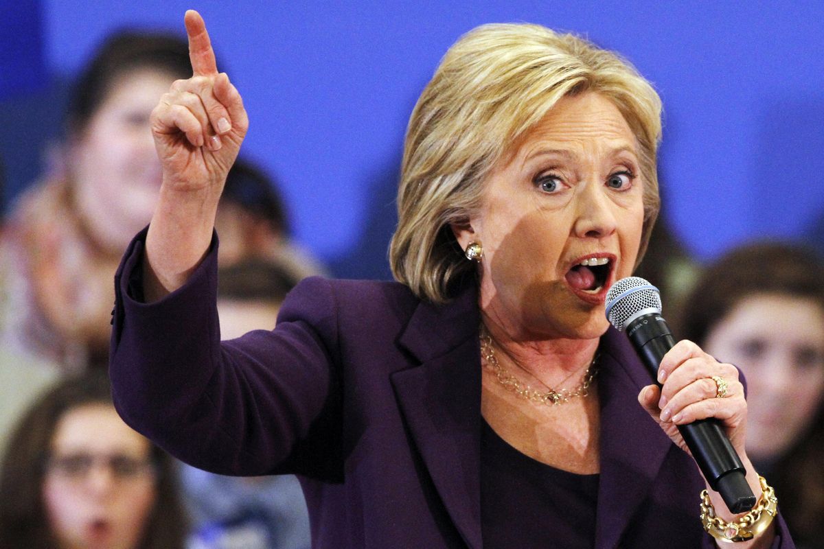 Democratic presidential candidate Hillary Clinton speaks at an event in Hampton, N.H., Tuesday, Feb. 2, 2016, Clinton’s first day in New Hampshire after winning the Iowa Caucus. (Jacquelyn Martin / Associated Press photos)