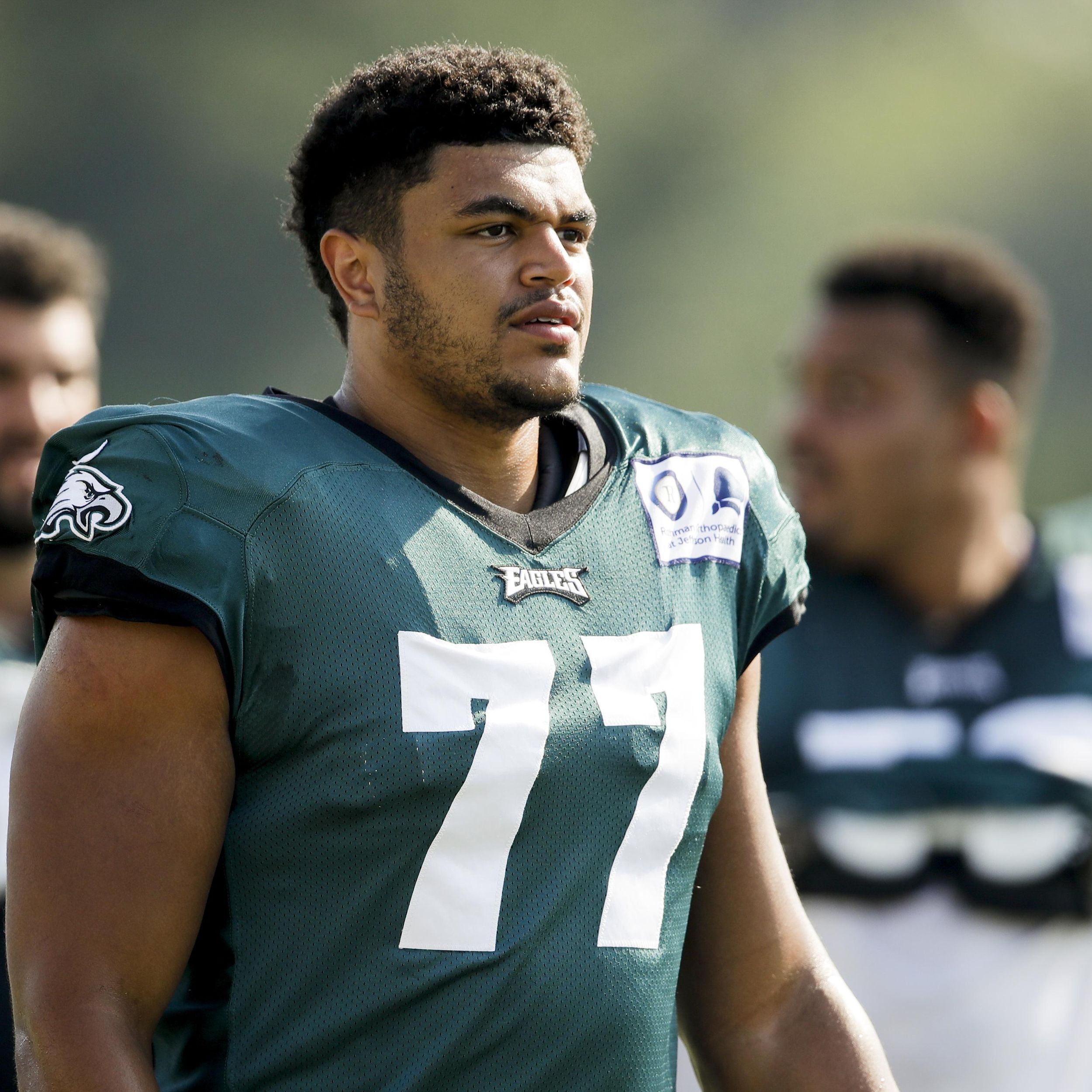 Eagles' training camp: Left tackle Andre Dillard leaves with