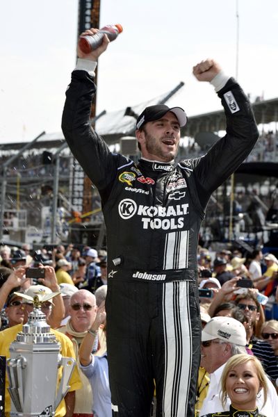 Jimmie Johnson won his fourth Brickyard 400 title Sunday in Indianapolis.