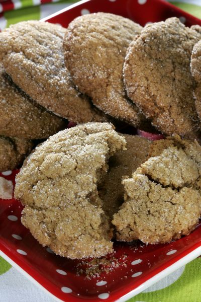 Replacing some of the butter with applesauce reduces the fat in these Holiday Ginger Cookies. MCT (MCT)