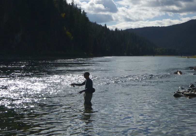 Fly fishing on the Kootenai River in Montana. (Rich Landers)