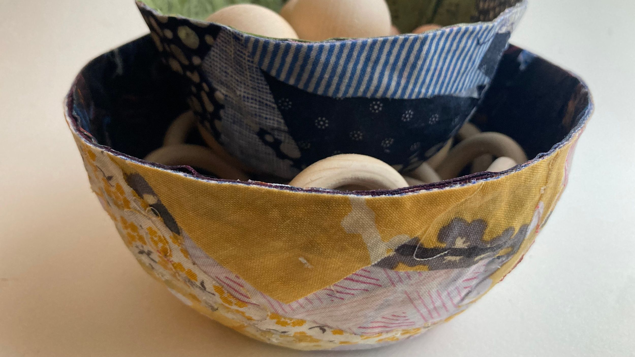 Fabric Scrap Mâché Bowls — simply living well
