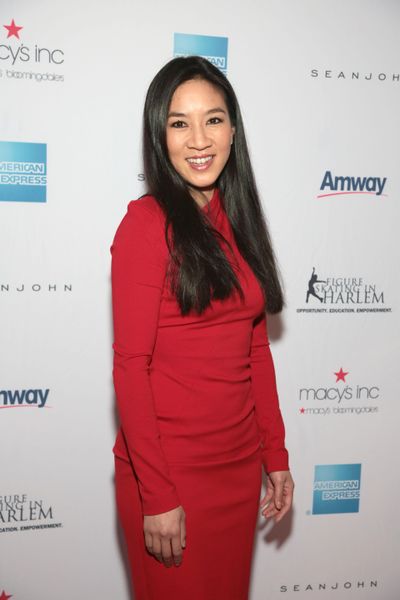 Michelle Kwan attends the 2014 Skating with the Stars benefit gala at the Trump Rink in Central Park on Monday, April 7, 2014, in New York. (Luiz C. Ribeiro / Invision/Associated Press)