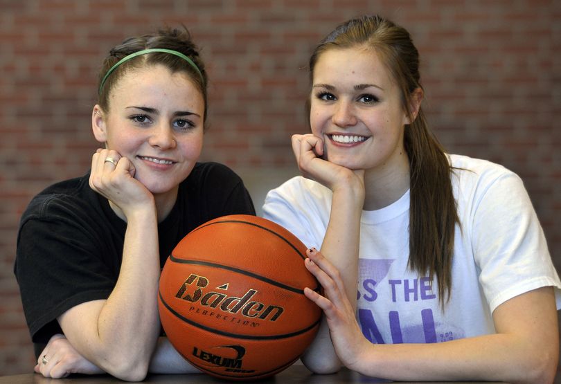 Shadle Park seniors Kendra Knutsen, left, and Chelsea Chandler are longtime friends and teammates. (Dan Pelle)