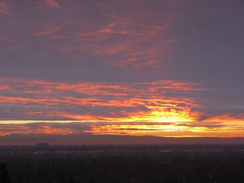Sunset over Boise on Monday (Betsy Russell)