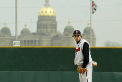 
Milwaukee ace Ben Sheets throws for the Nashville Sounds in a rehab start on Tuesday.
 (Associated Press / The Spokesman-Review)