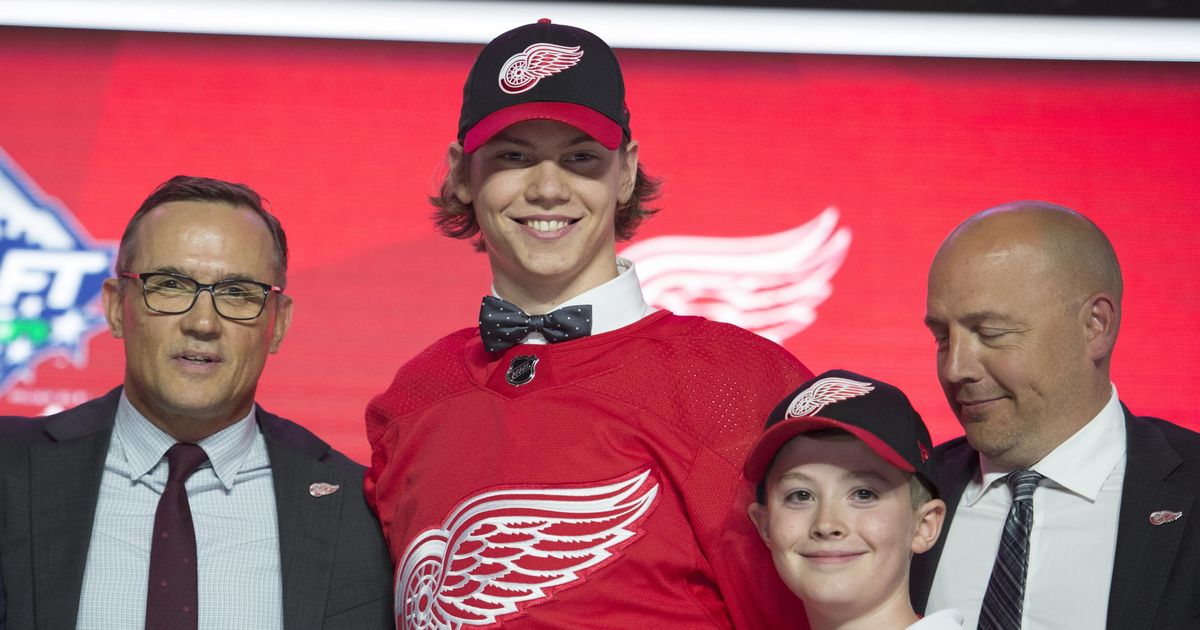 Yzerman puts stamp on 1st Detroit Red Wings draft with unexpected pick