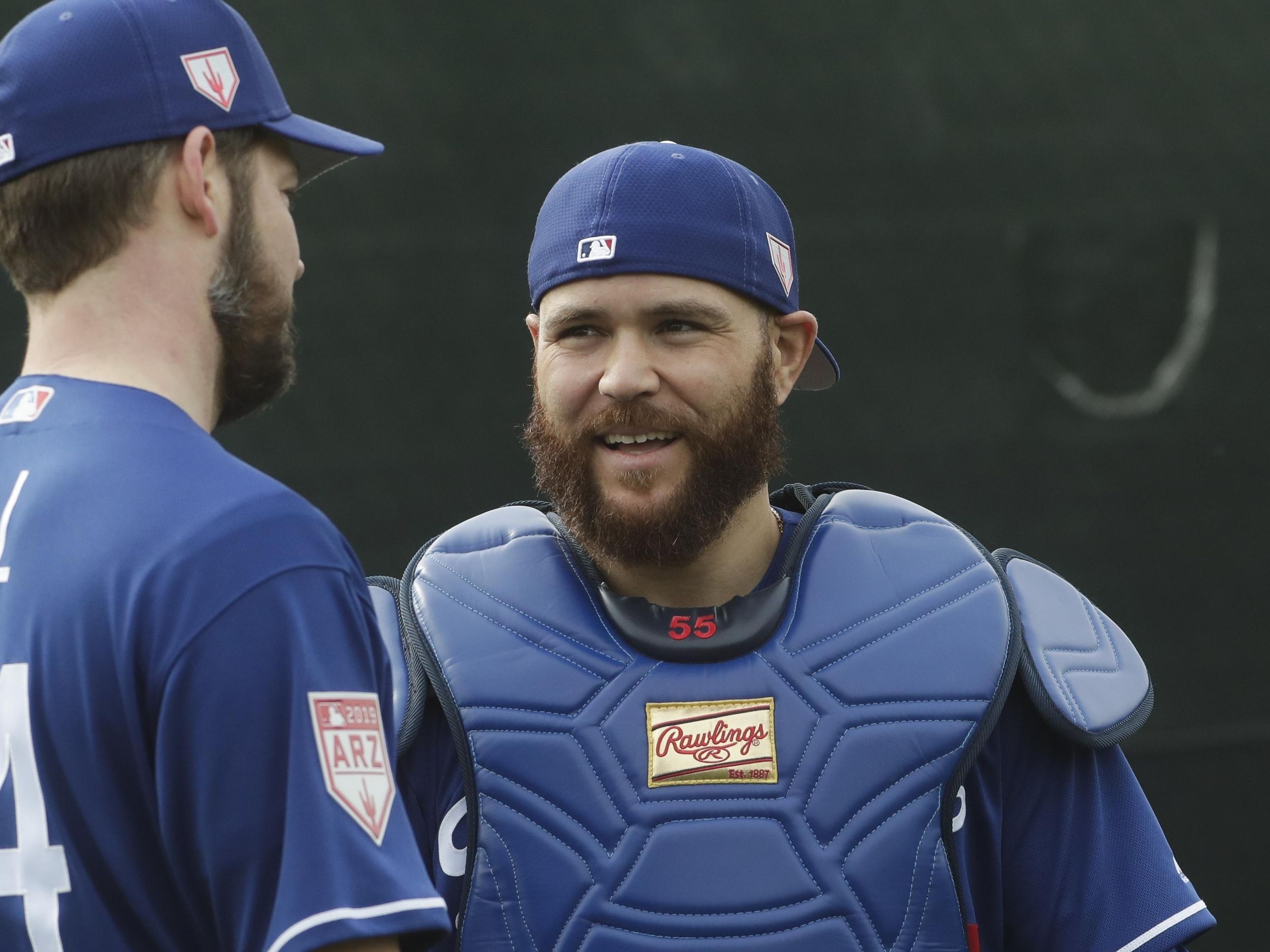 Russell Martin reunited with Clayton Kershaw, connecting with new