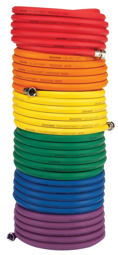 A high quality hose, like this ColorStorm Premium Rubber Hose, is a must for gardeners. (Dramm)