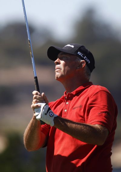 Tom Lehman shot his second straight 5-under 67 to carry a one-stroke lead into the final round of the First Tee Open. (Associated Press)