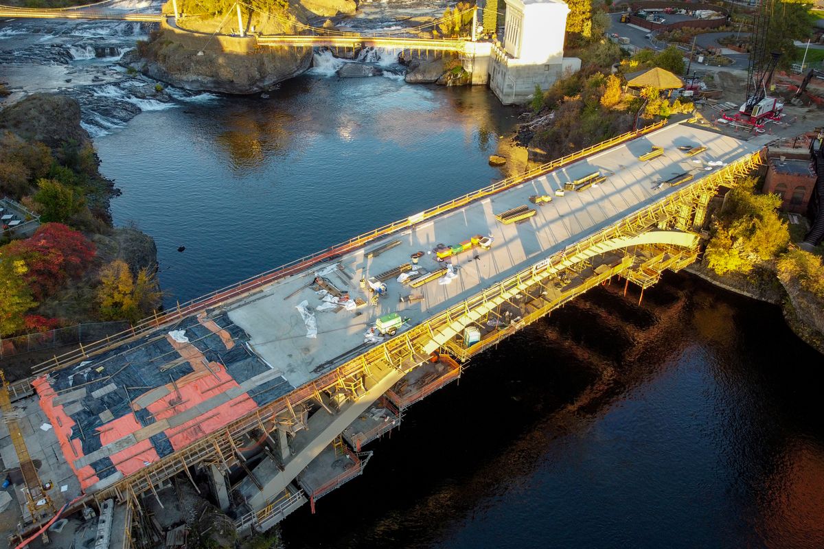 Progress is being made on the rebuilding of the Post Street Bridge in downtown Spokane, but the coming 50th anniversary of Expo 