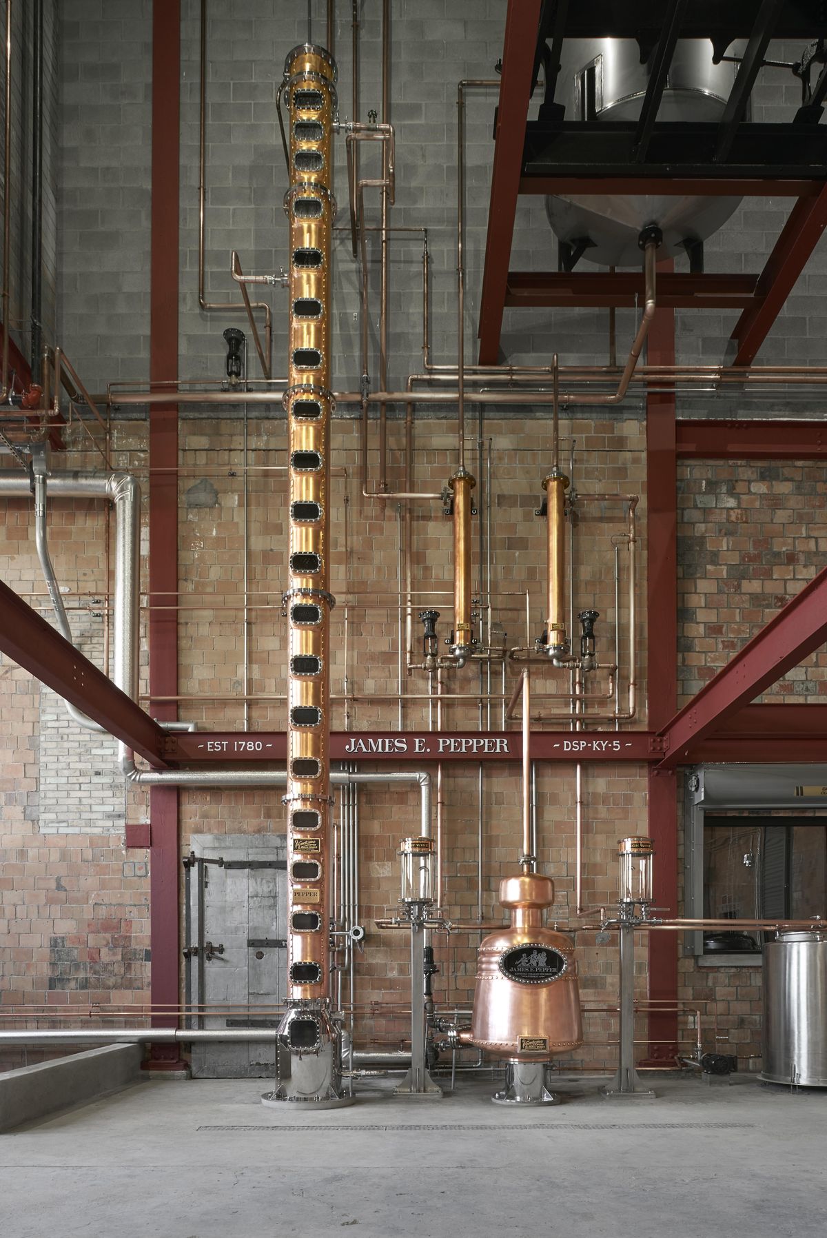 The custom-made Vendome copper still at the James E. Pepper Distillery. (VisitLEX / TNS)