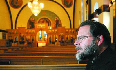 
The Rev. Stephen Supica and the Holy Trinity Greek Orthodox Church will be celebrating the church's 60th anniversary in the Spokane community this weekend. 
 (Photo by DAN PELLE / The Spokesman-Review)