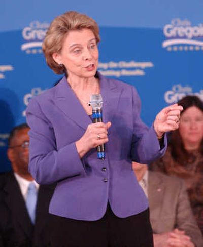 Gov. Chris Gregoire officially kicked off her run for re-election Monday in Auburn, Wash.
(Rich Roesler / The Spokesman-Review)