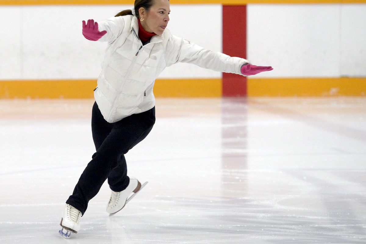Diane Rudnick, 54, returned to the ice after more than 30 years and earned medals at the U.S. Adult Figure Skating Championships. (Jesse Tinsley)