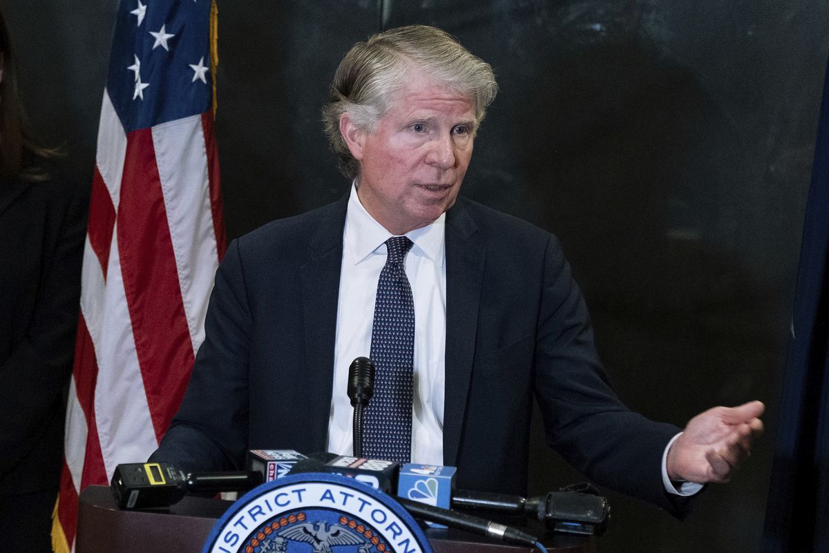 FILE - In this Monday, Feb. 24, 2020, file photo, Manhattan District Attorney Cyrus Vance Jr., speaks at a news conference in New York. The Manhattan District Attorney