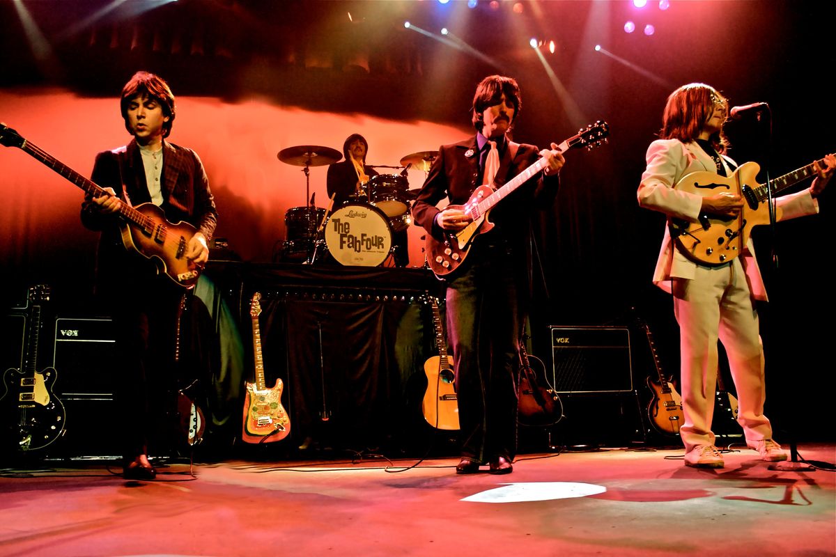 The Fab Four will channel the Beatles on Friday at the Bing. Portraying George Harrison is Robbie Berg of Spokane Valley.  (Courtesy photo)